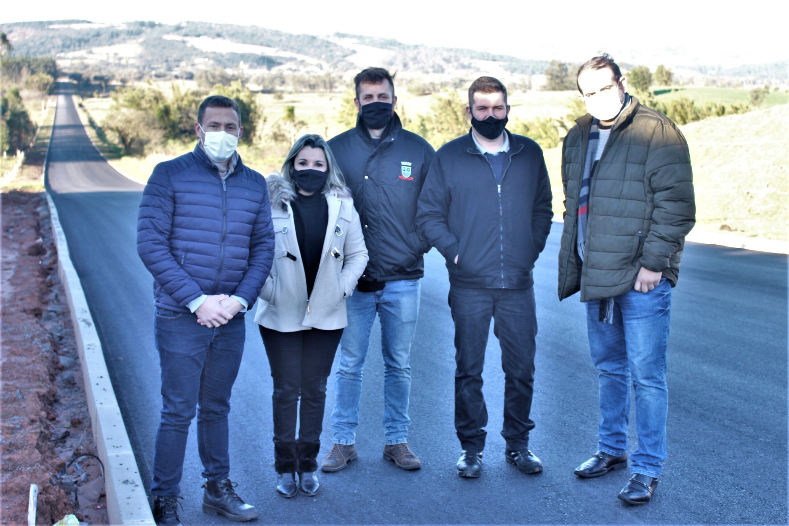 Concluído primeiro trecho de pavimentação da Estrada de Santa Cristina do Pinhal em Parobé