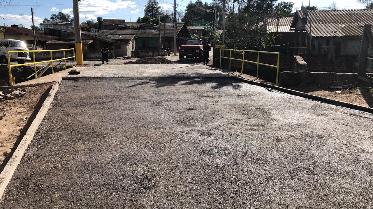Ponte da Rua Chile será reaberta para a passagem de veículos em Taquara