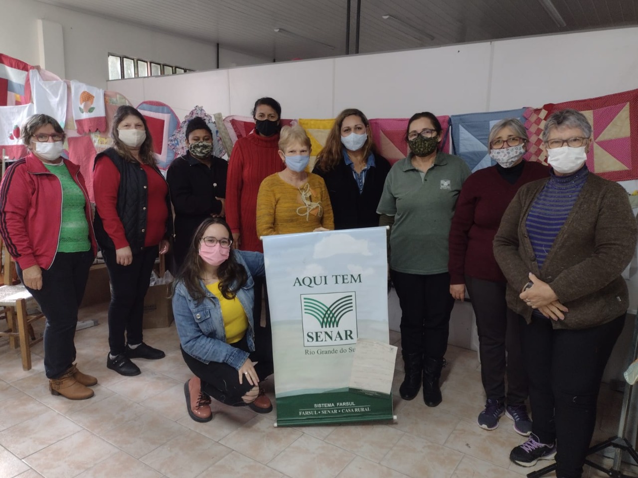 Assistência Social de Rolante realiza curso de Patchwork em parceria com o Senar