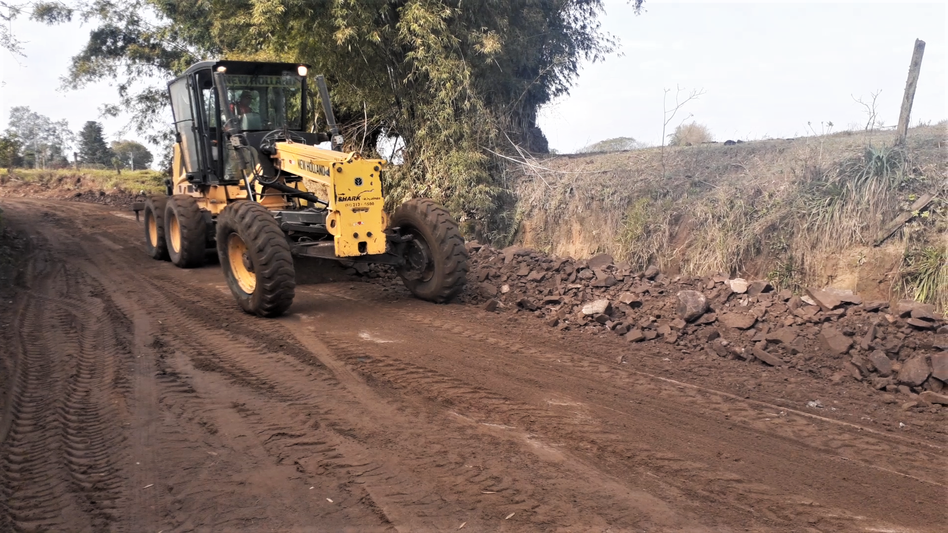 Novas melhorias são promovidas na estrada Fazenda Martins em Parobé