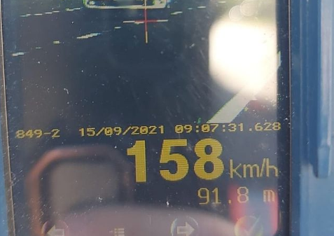 Polícia Rodoviária realiza fiscalização e flagra veículo à 158 Km/h na ERS-239 em Parobé