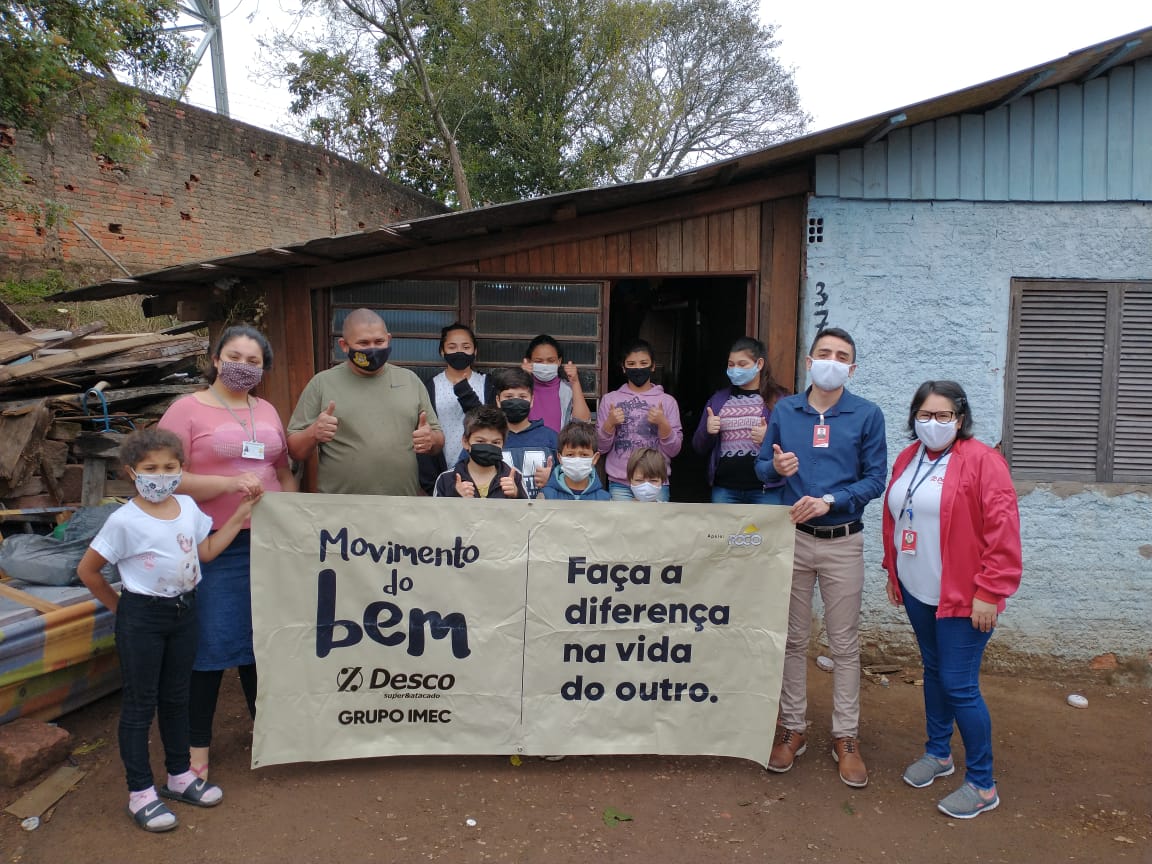 Taquara recebe cerca de 200 quilos de alimento do Grupo Imec
