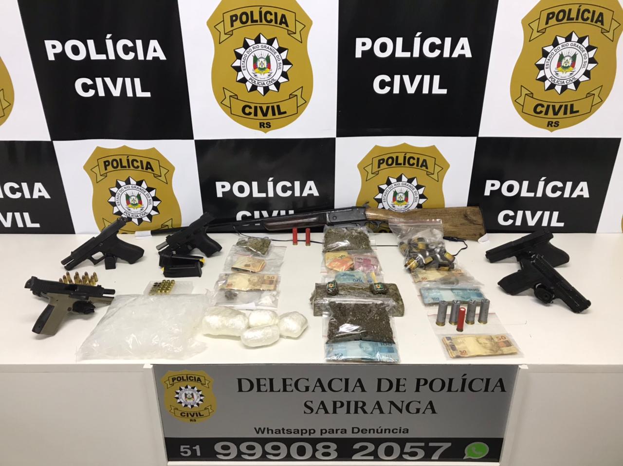 Operação da Polícia Civil de Sapiranga que investiga tráfico chefiado de dentro do presídio cumpre mandado em Igrejinha