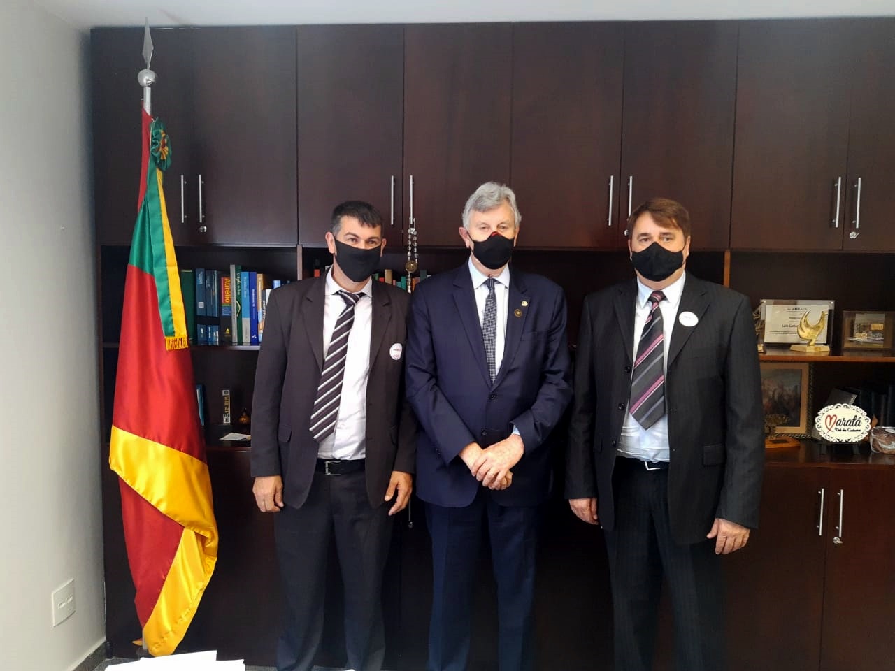 Prefeito e vereador de Rolante viajam a Brasília e buscam recursos junto ao senador Luis Carlos Heinze e deputado Afonso Hamm