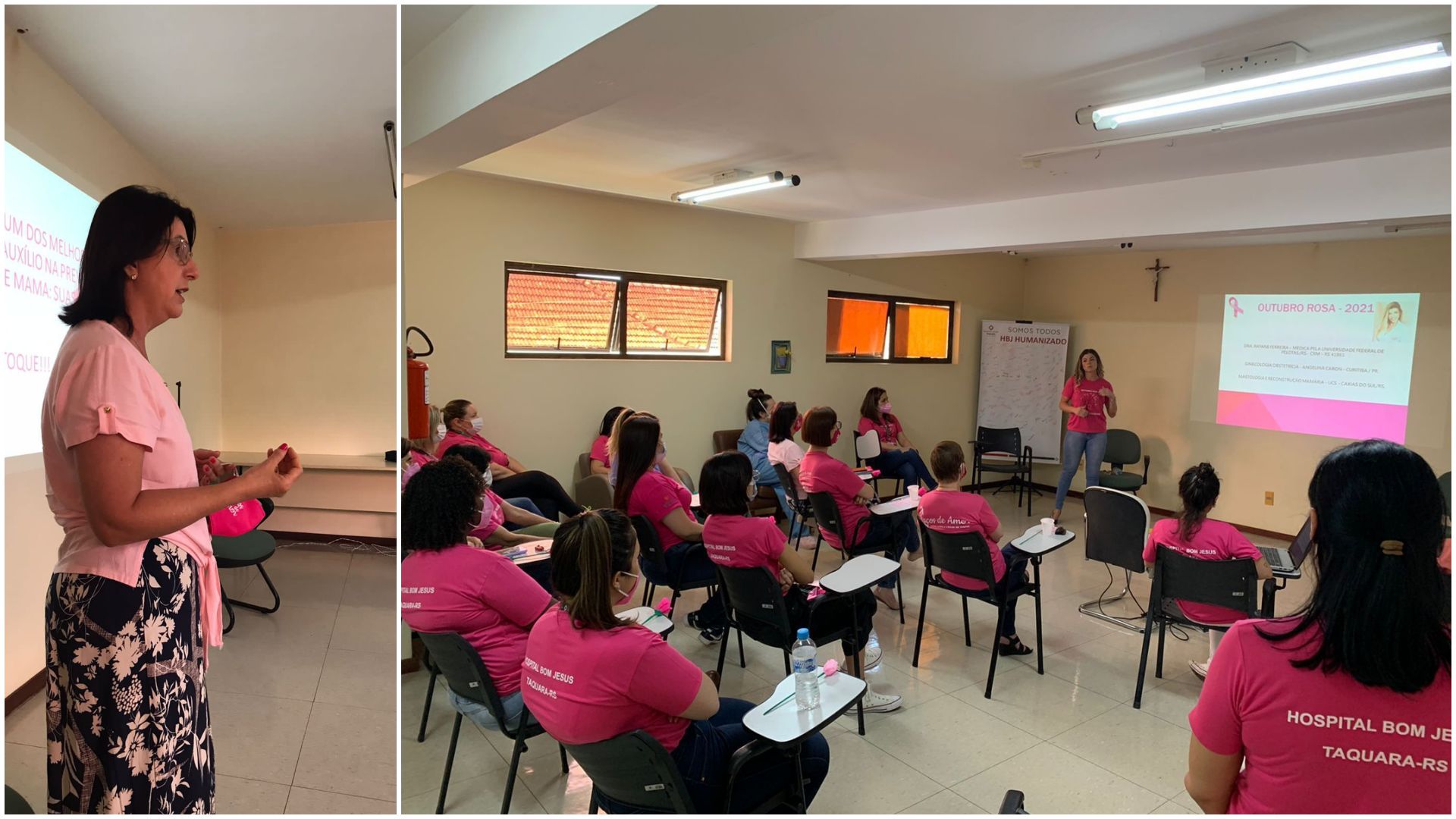 Hospital de Taquara promoveu evento alusivo à prevenção ao câncer de mama