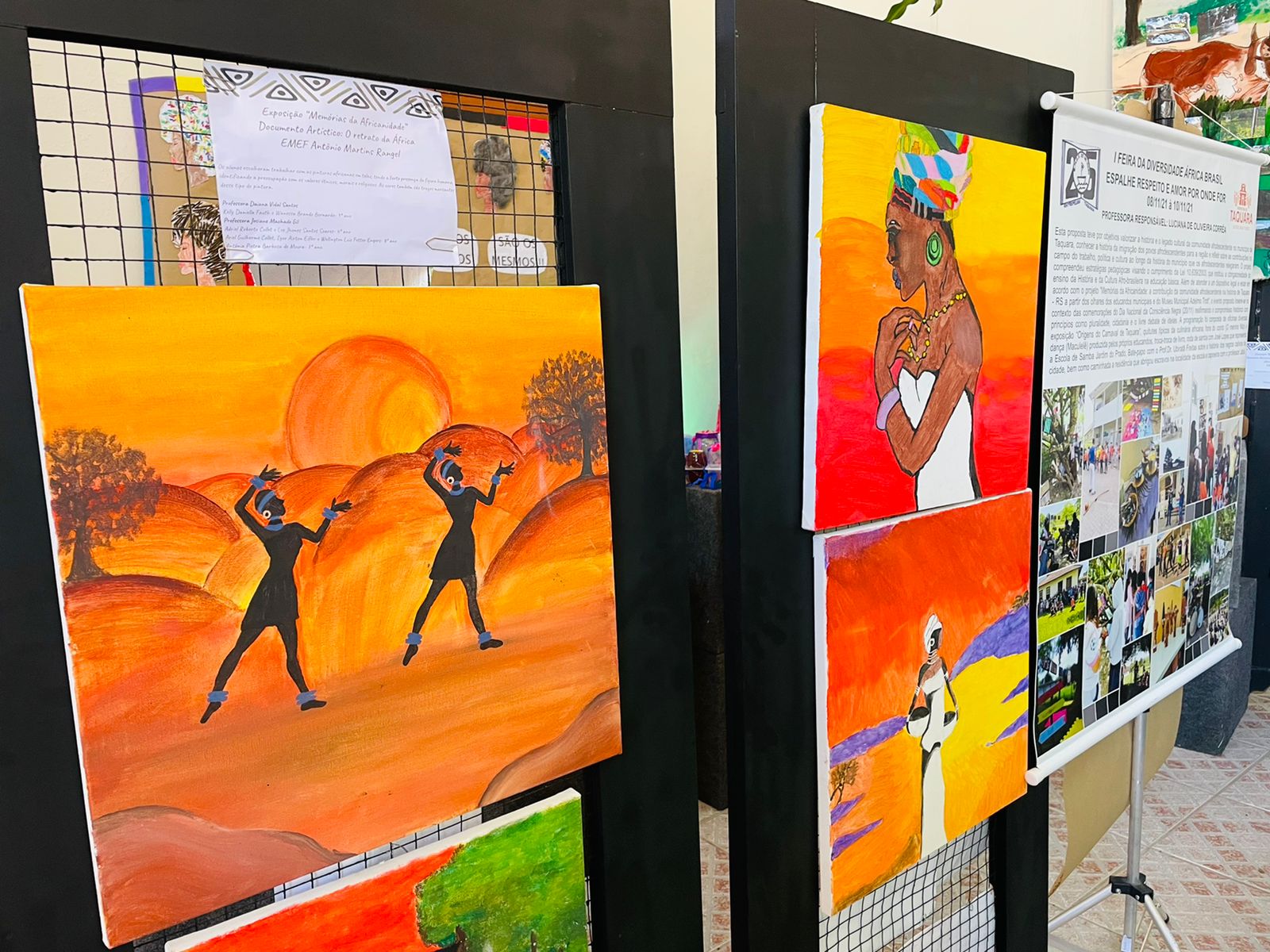 Exposição “Memórias da Africanidade” segue para visitação até sexta-feira (3/12) no saguão da prefeitura de Taquara