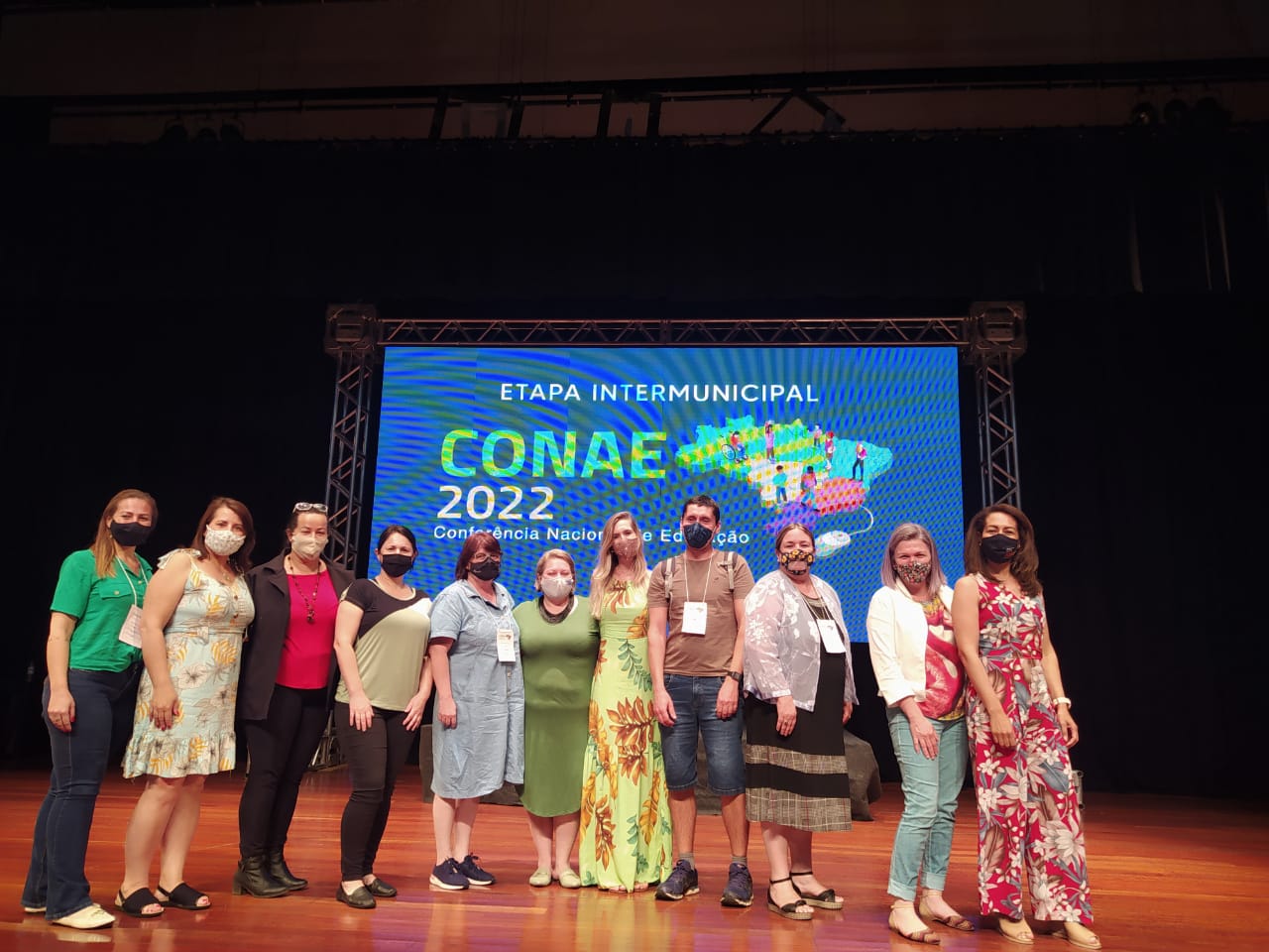 Representantes de Três Coroas participam da Conferência Intermunicipal de Educação em Campo Bom