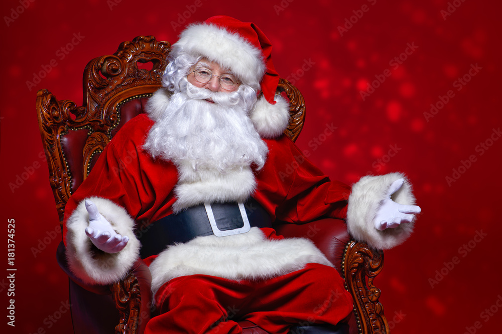 Papai Noel estará presente na praça central de Taquara durante a programação do Natal Mágico