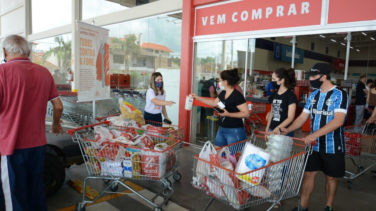 Arrecadação de alimentos não perecíveis será realizada durante etapas finais do Campeonato Municipal de Futebol de Taquara