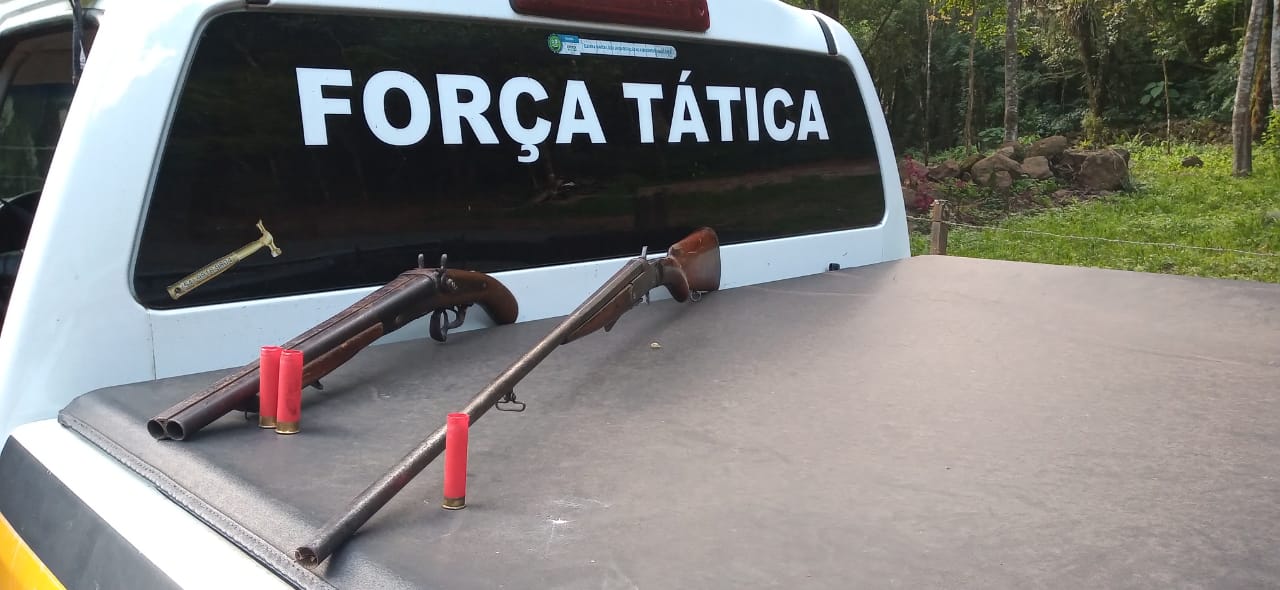 Armas utilizadas em latrocínio ocorrido em Três Coroas são encontradas pela Brigada Militar