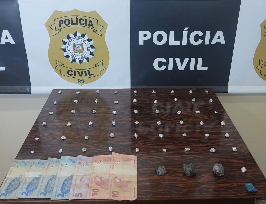 Homem é preso por tráfico de drogas em Parobé