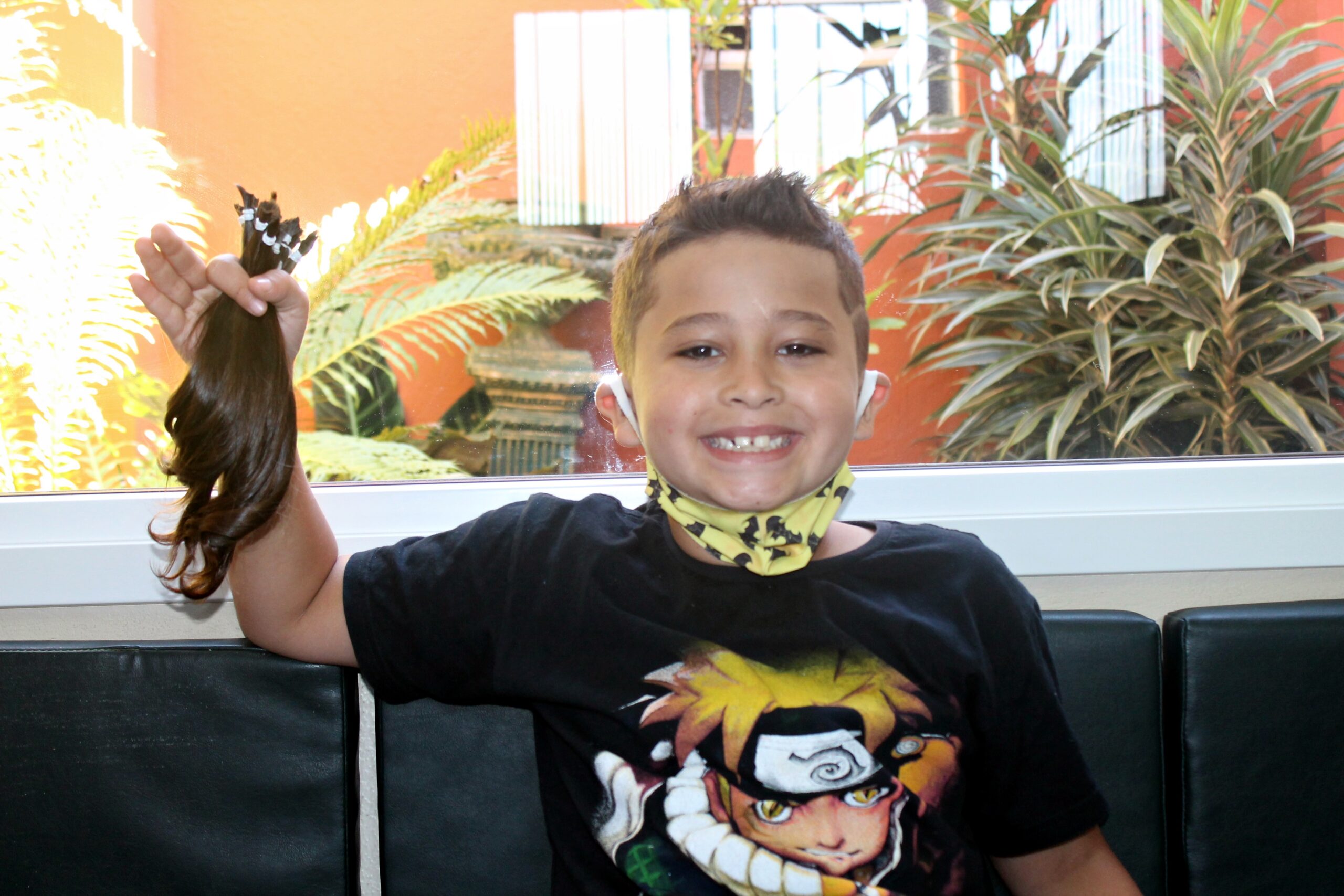 Menino taquarense dá lição de solidariedade ao decidir doar seu cabelo ao Instituto do Câncer Infantil