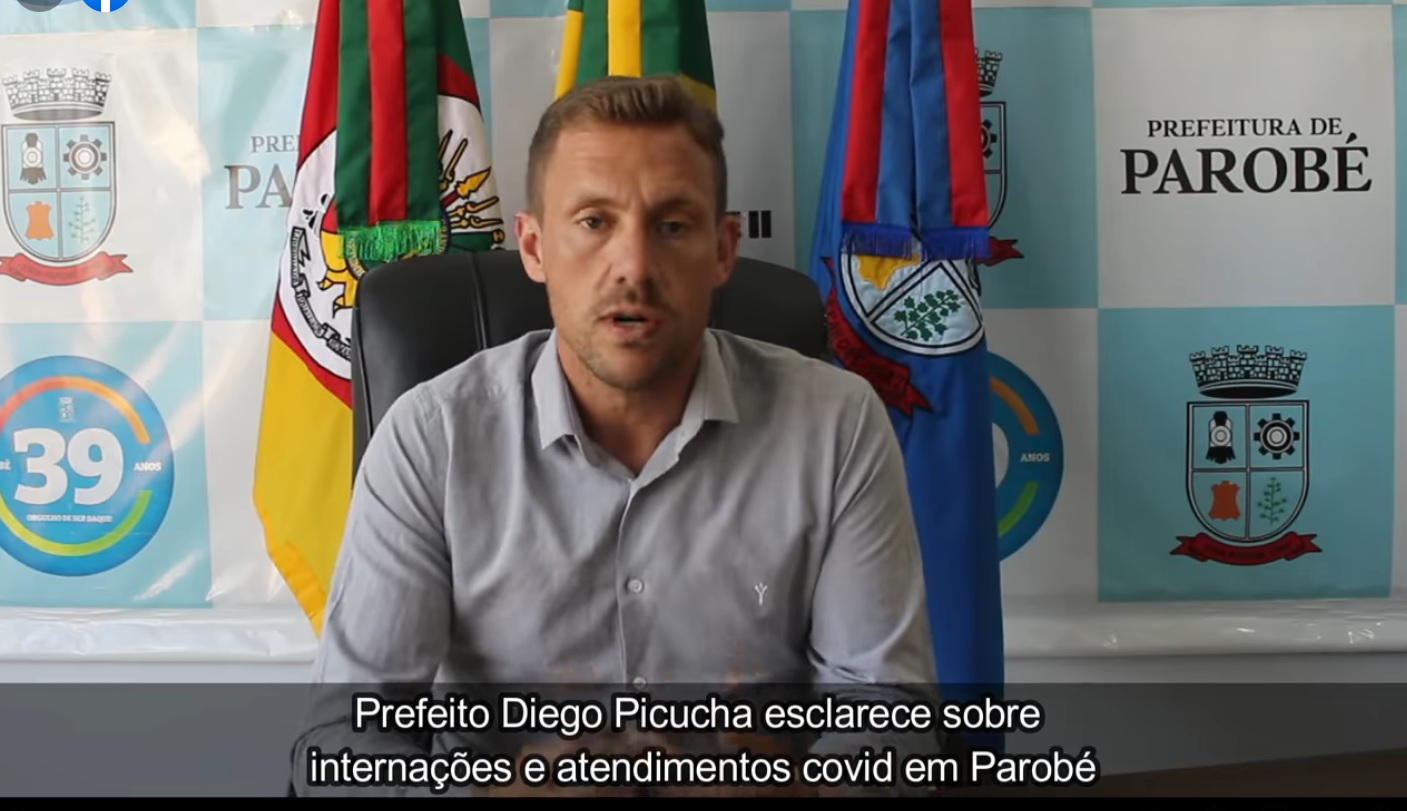 Prefeito de Parobé faz pronunciamento em defesa da vacinação contra a Covid-19