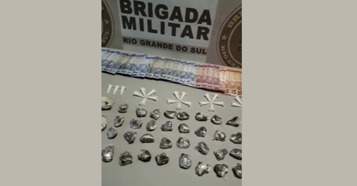 Homem é preso por tráfico de drogas em Taquara
