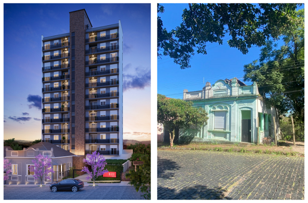 Empreendimento imobiliário em Taquara une contemporâneo e clássico ao restaurar casa centenária