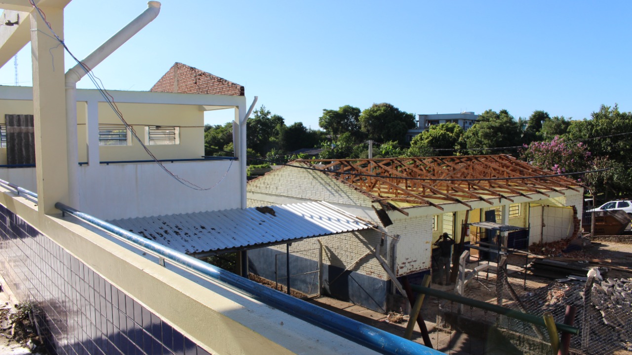 Obras são realizadas em duas escolas de Parobé