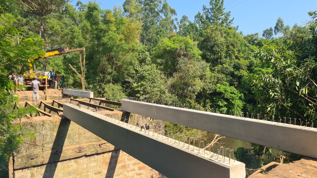 Construção da ponte de Padilha é viabilizada em parceria entre as prefeituras de Igrejinha e Taquara