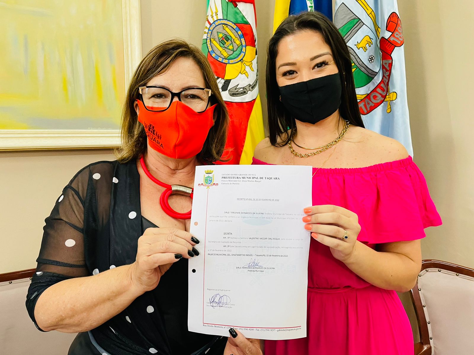 Sirlei dá posse à quarta secretária mulher de seu governo em Taquara