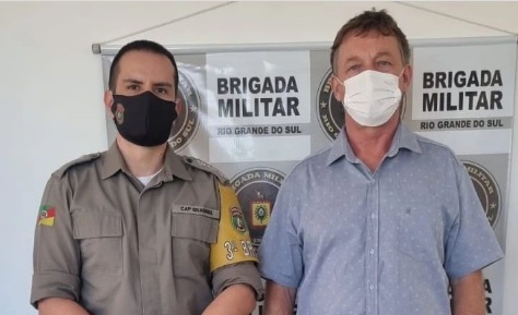 Prefeito de Riozinho visita 3º Batalhão Rodoviário da Brigada Militar em Osório