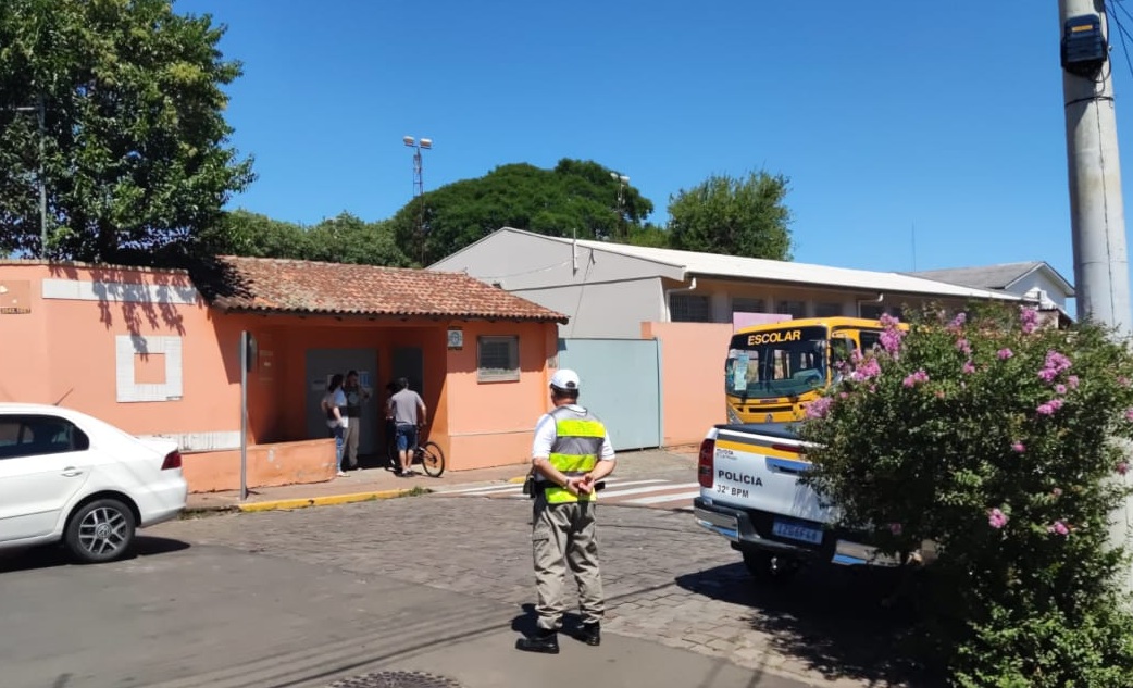 Brigada Militar realiza formatura de Operação Volta às Aulas na área do 32º BPM em Sapiranga