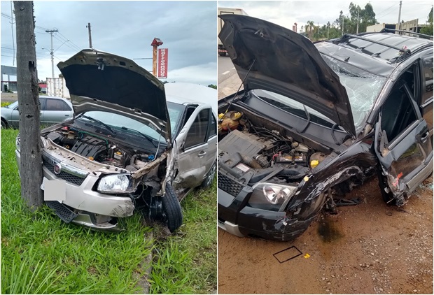 Colisão frontal entre dois veículos deixa cinco pessoas feridas na ERS-115 em Igrejinha