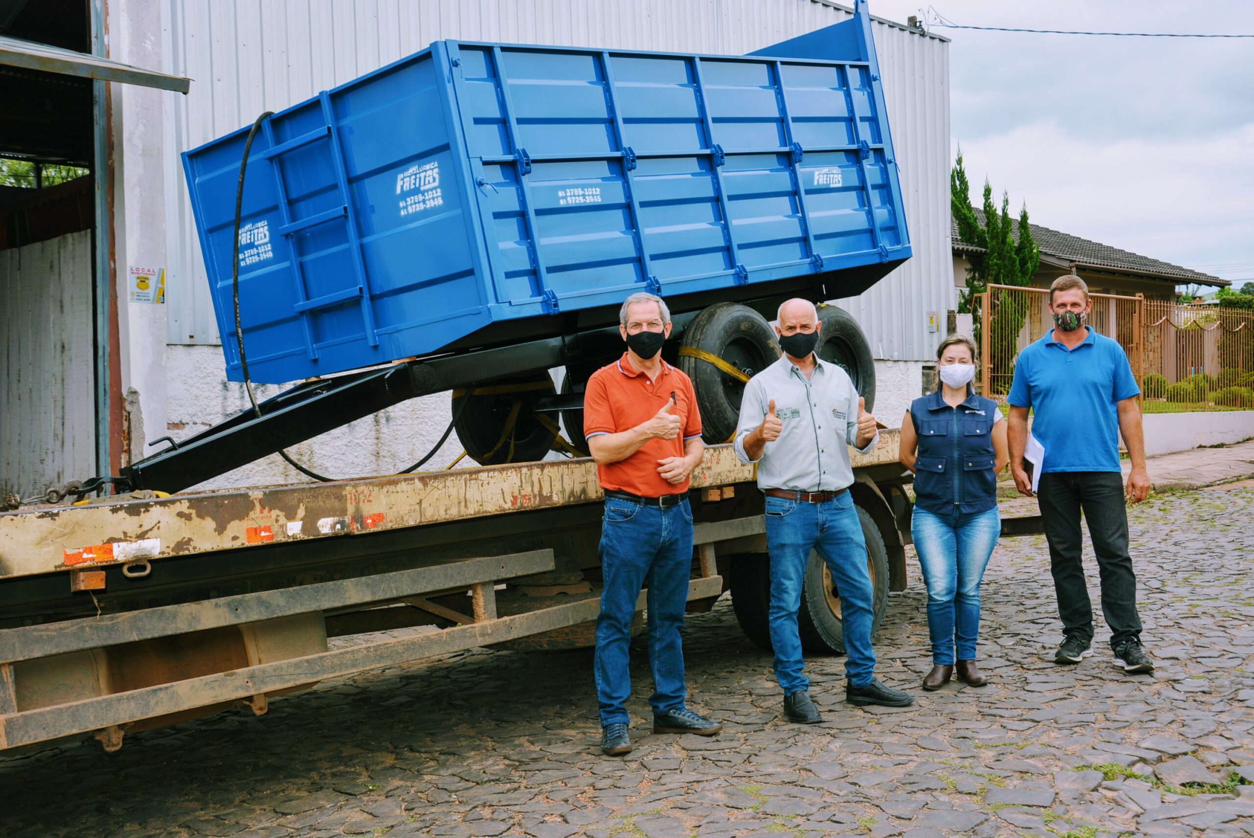 Secretaria de Agricultura de Taquara adquire carreta agrícola para auxiliar na produção de silagem
