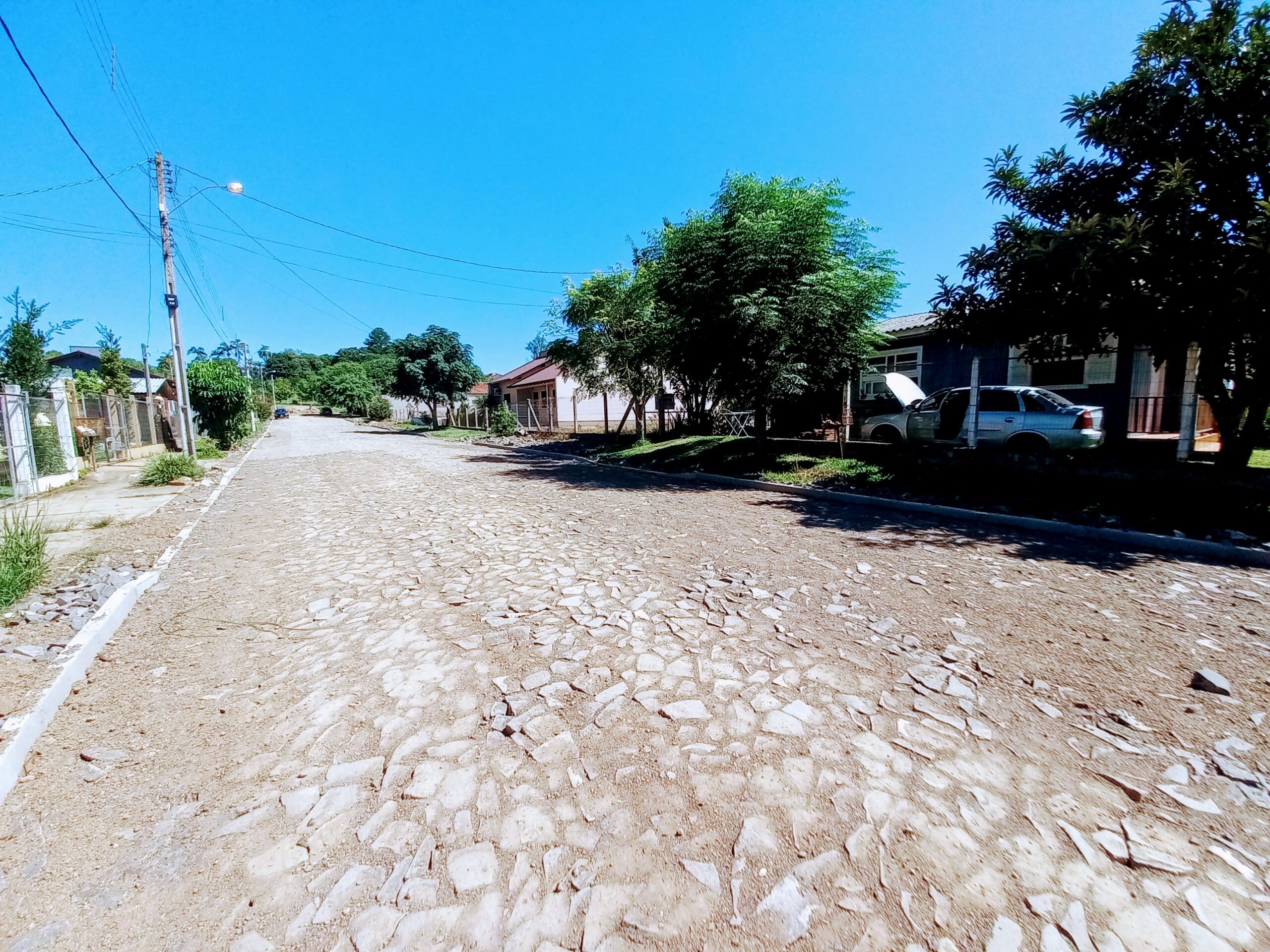 Rua David Schein é pavimentada através de programa comunitário em Taquara