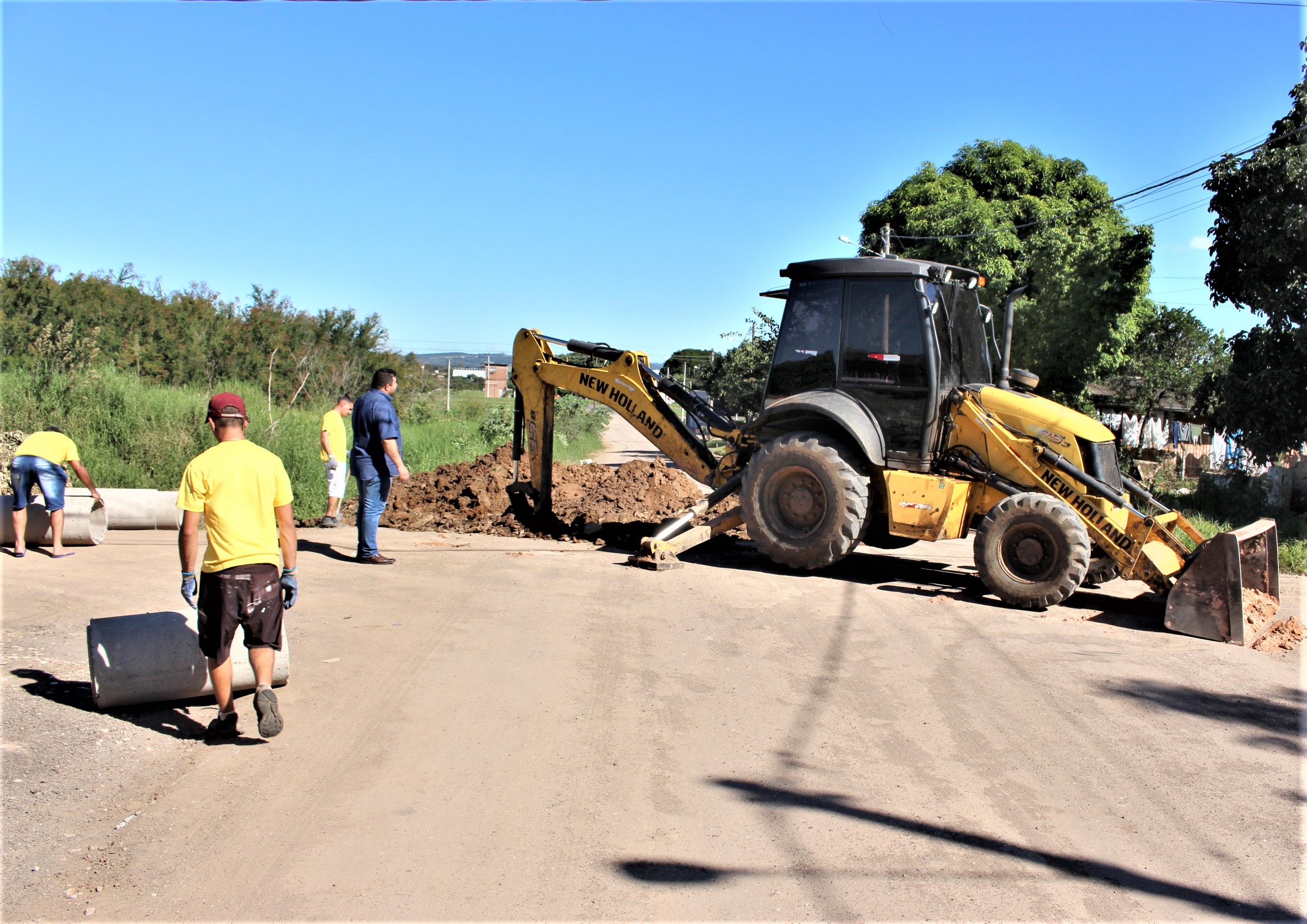 Prefeitura de Parobé inicia pavimentação da rua Manoel Antônio dos Santos