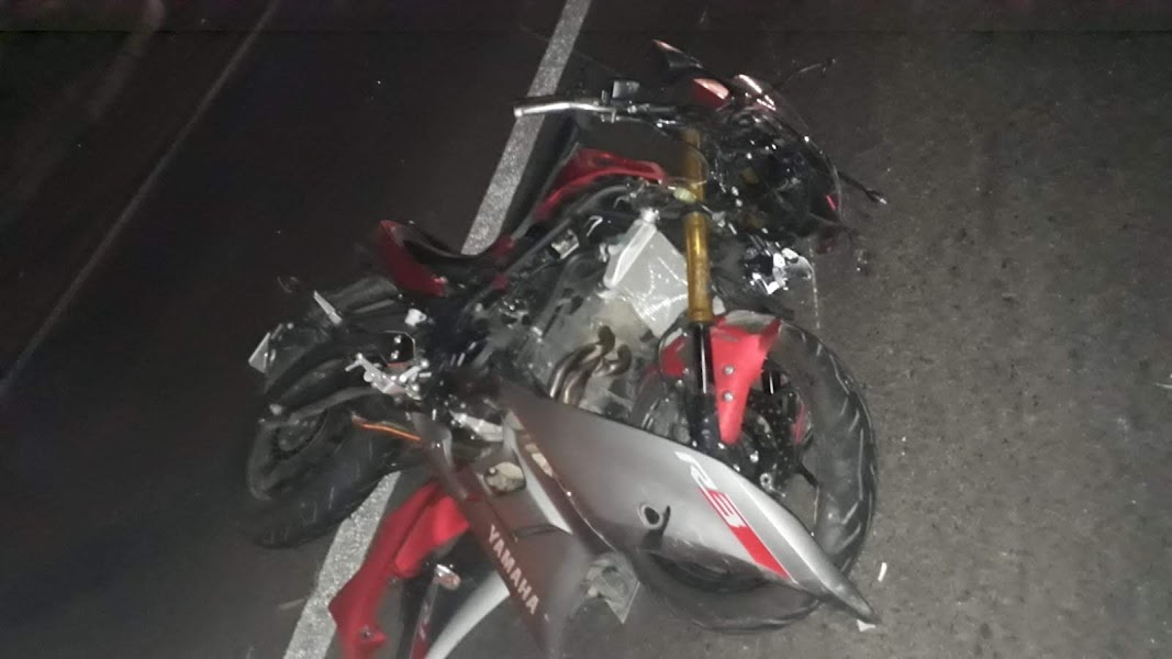 Colisão entre carro e moto deixa duas pessoas feridas na ERS-239 em Parobé