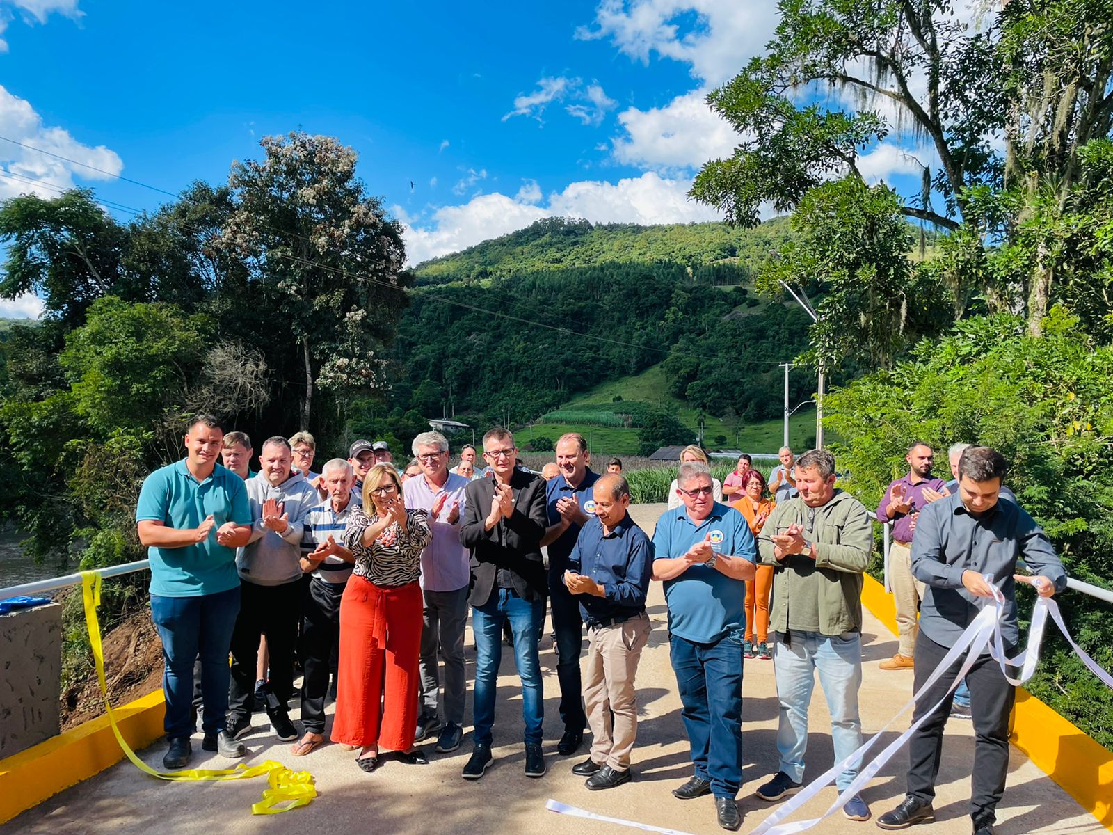 Ponte em Padilha é reinaugurada pelas prefeituras de Taquara e Igrejinha