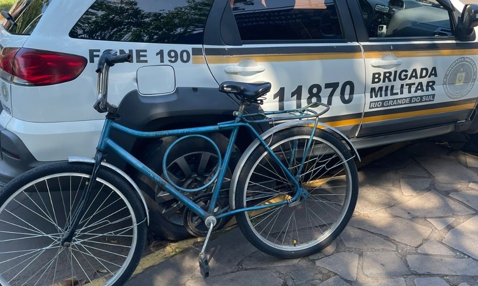Brigada Militar de Igrejinha prende homem por furto de bicicleta