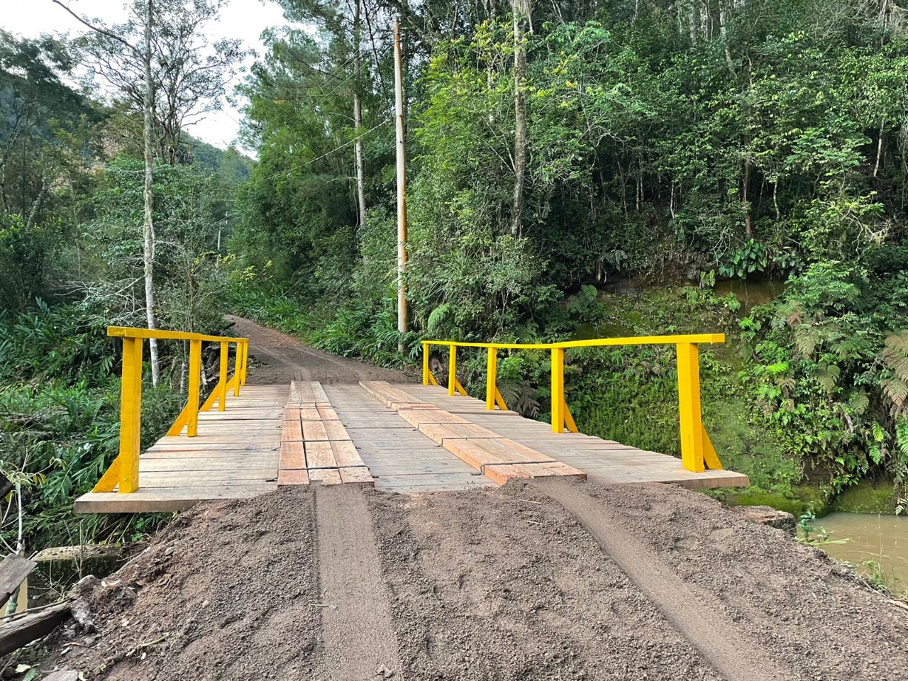 Circulação de veículos é liberada em ponte no interior de Taquara