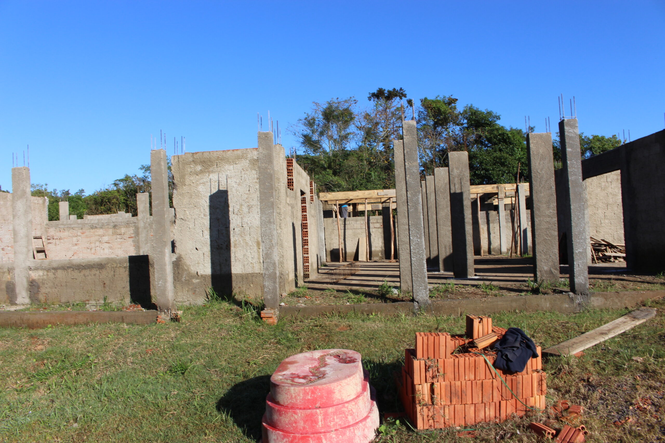 Prefeitura de Parobé retoma obras da EMEI Santa Cristina do Pinhal
