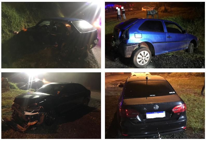 Duas pessoas ficam feridas e motorista foge após colisão entre veículos na ERS-115 em Igrejinha