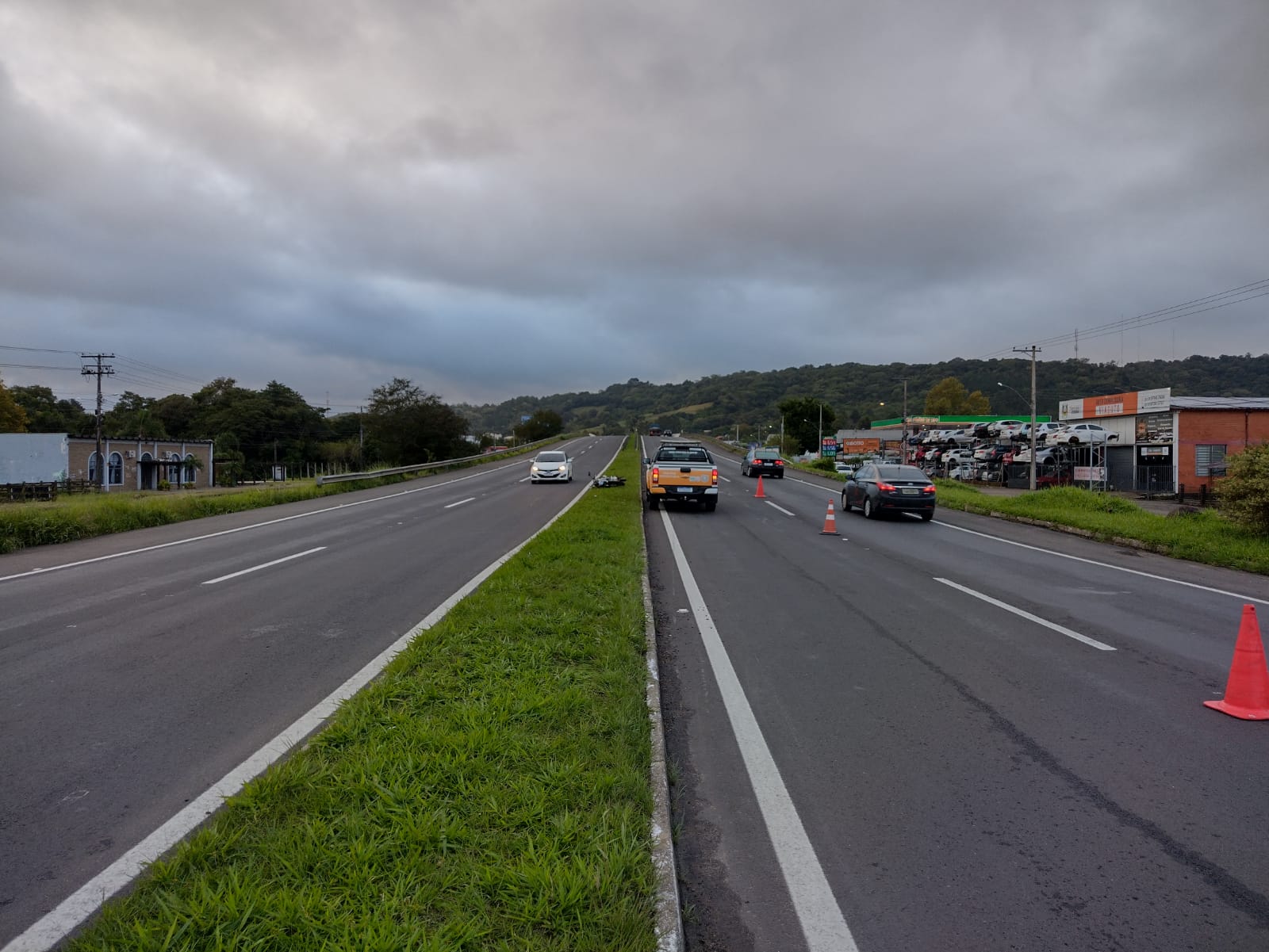 Mulher é atropelada na ERS-239 em Parobé