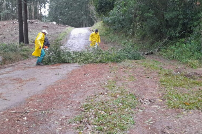 Chegada do ciclone causa transtornos em cidades do Vale do Paranhana