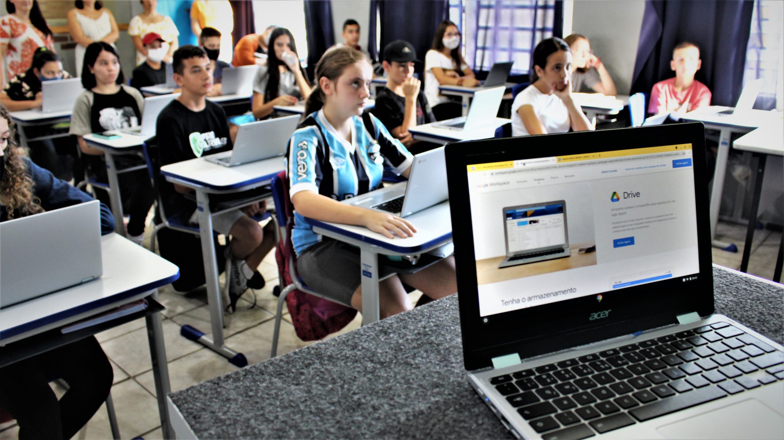 Tecnologia digital chega às salas de aula da rede municipal de ensino de Parobé