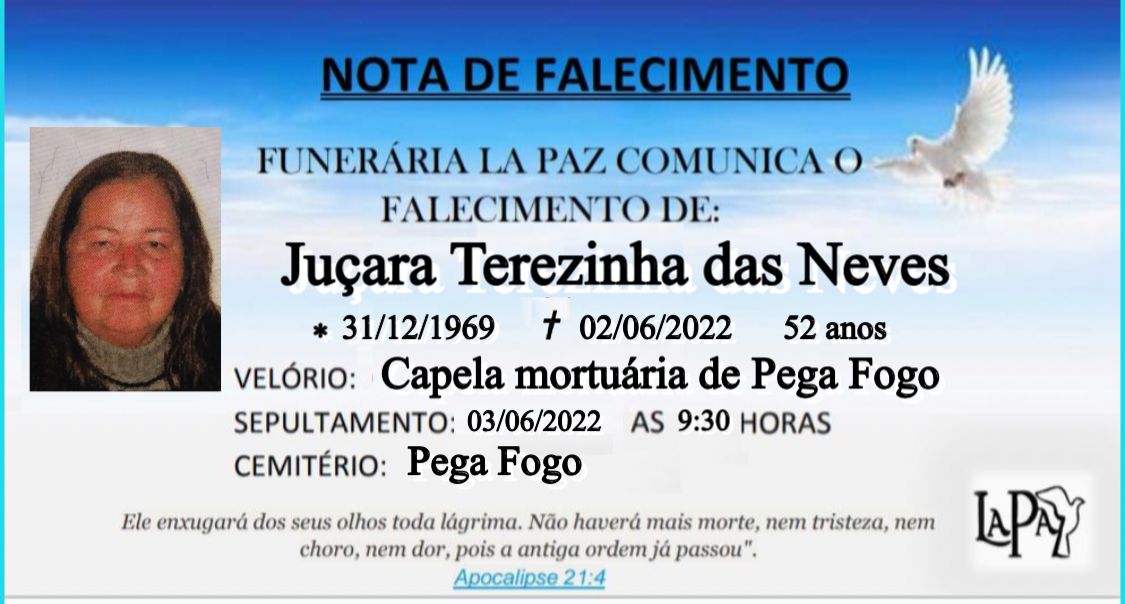 Falecimento | Juçara Terezinha das Neves