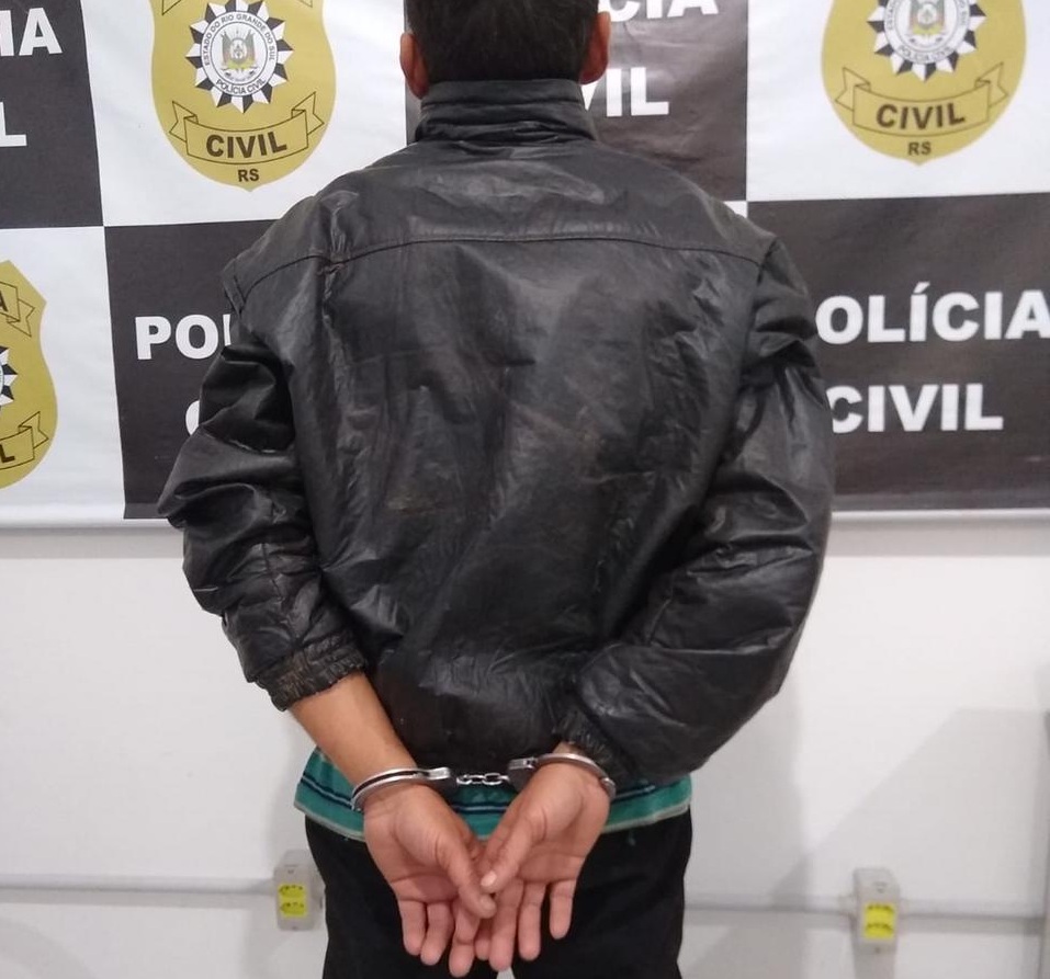 Polícia Civil de Três Coroas prende condenado a mais de 13 anos de reclusão por estupro de vulnerável