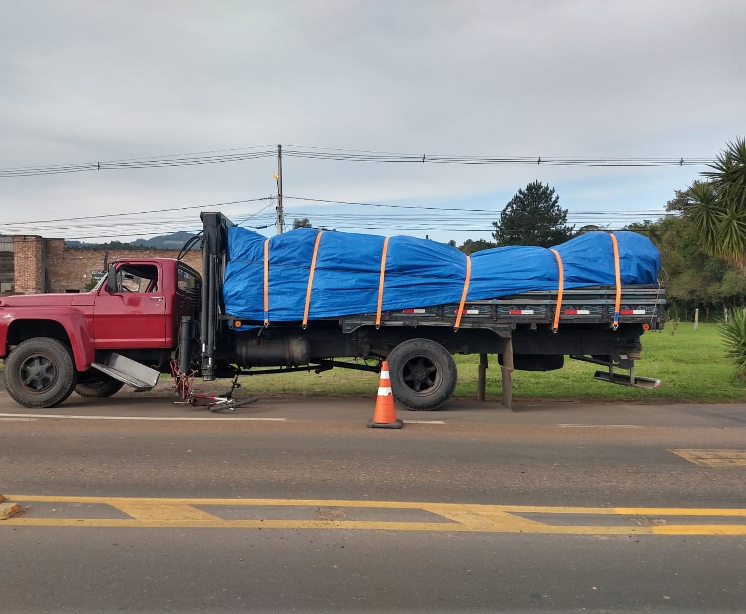 Colisão deixa ciclista ferido em Igrejinha