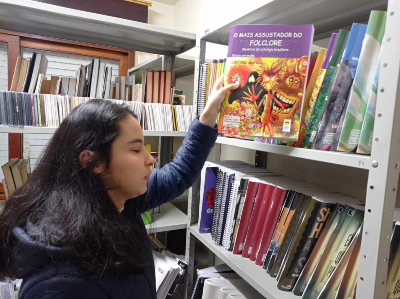 Biblioteca de Taquara tem acervo acessível para deficientes visuais