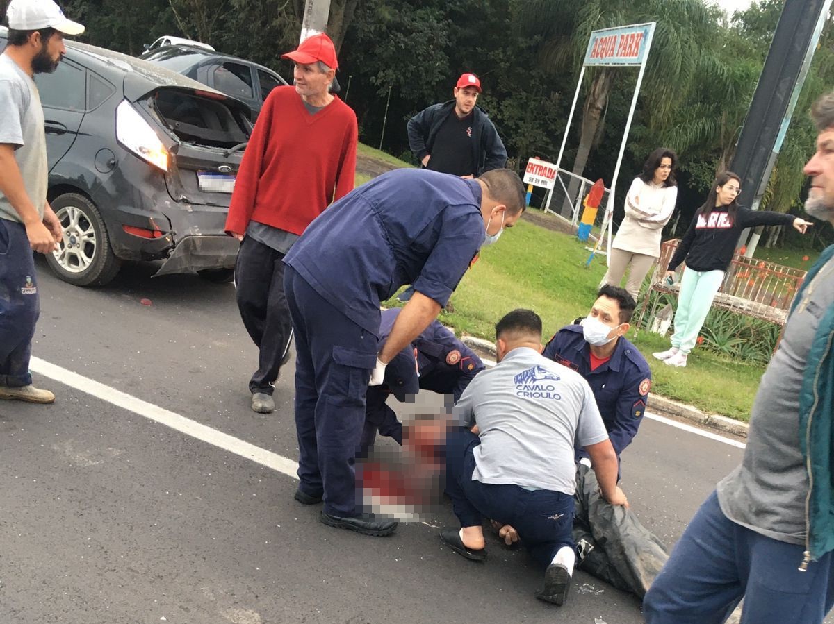 Motociclista morre após colisão com automóvel na ERS-115 em Taquara