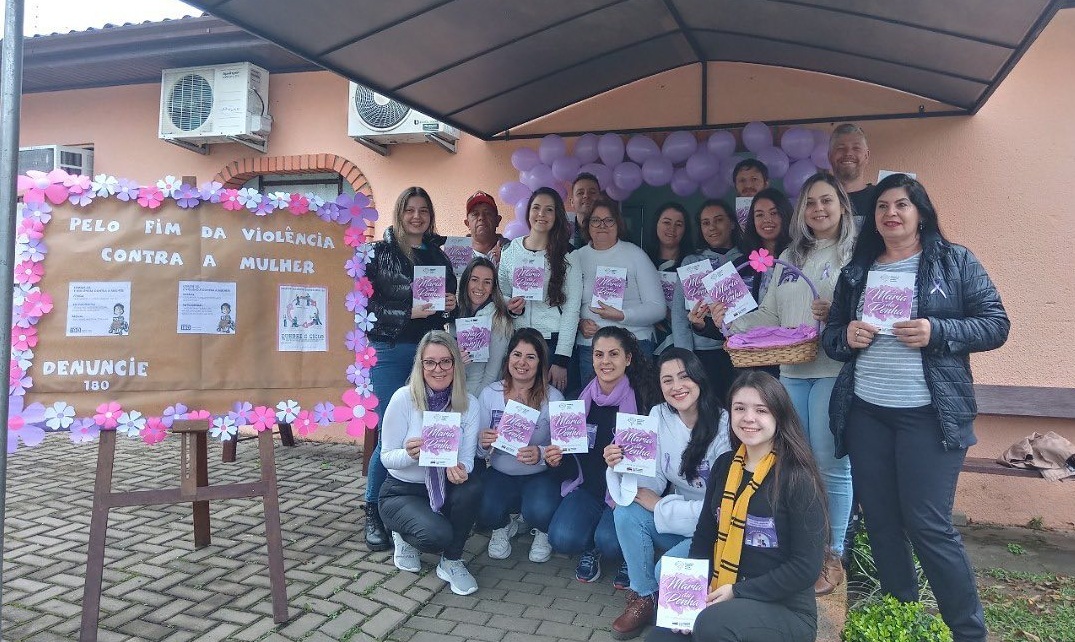Cras de Igrejinha inicia campanha Agosto Lilás, mês dedicado ao combate à violência contra a mulher