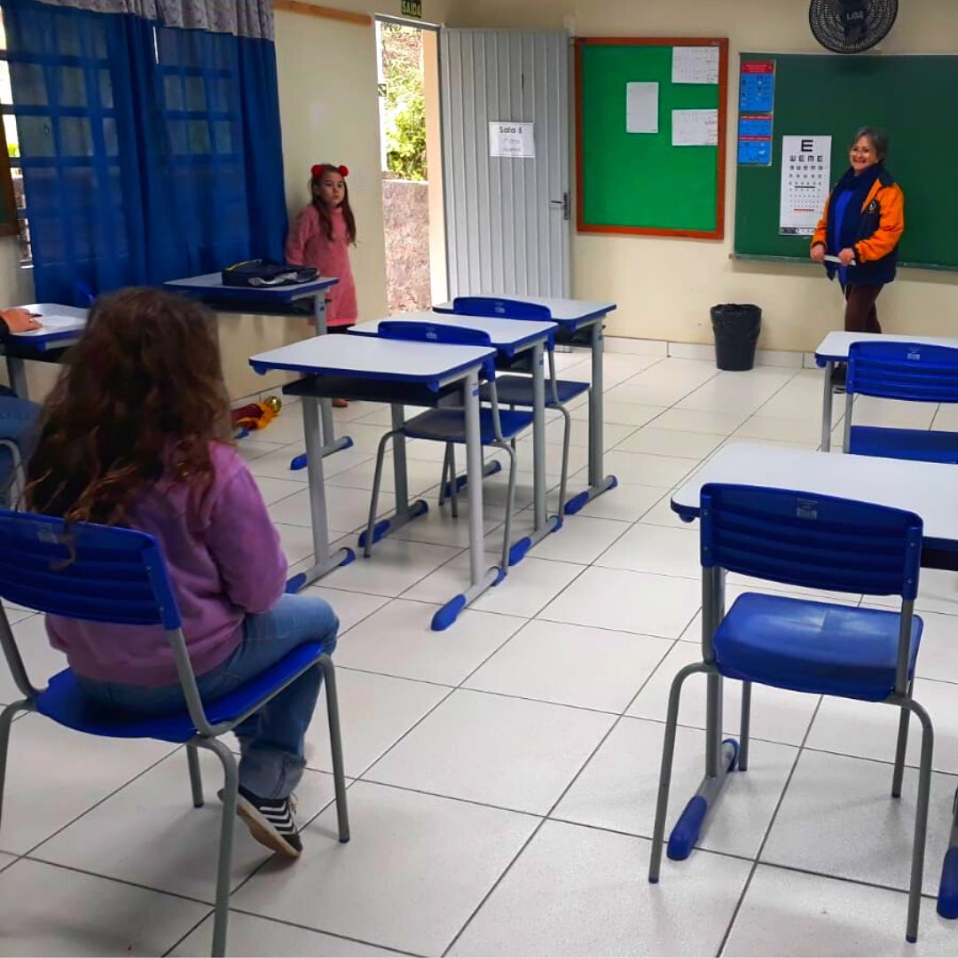 Projeto do Lions Clube proporciona teste de visão para alunos de Igrejinha