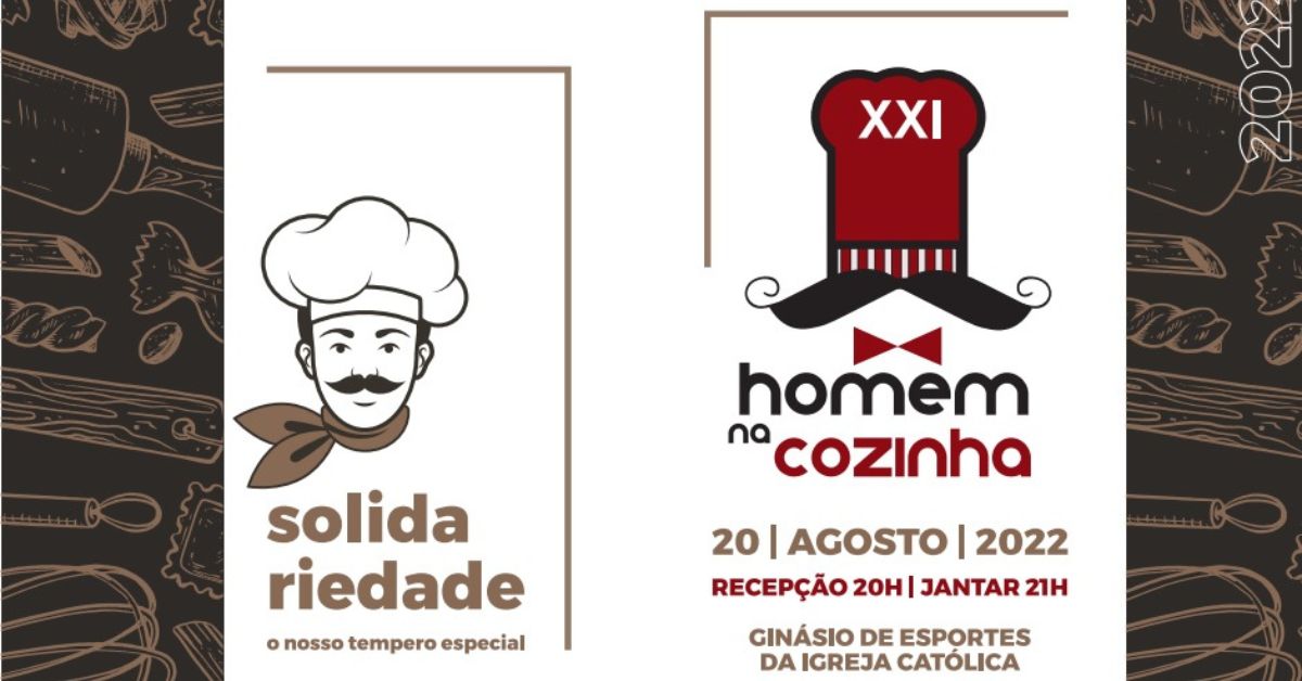 Evento 'Homens na Cozinha' tem nova edição neste sábado (20) em Taquara