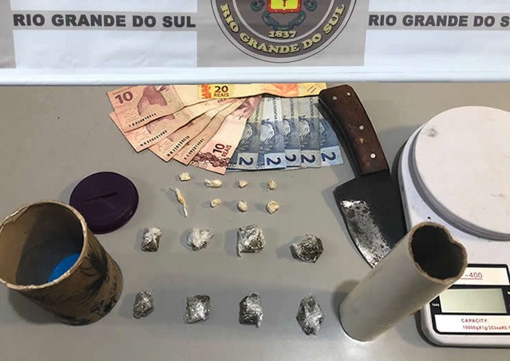 Brigada Militar prende homem por tráfico de drogas em Igrejinha