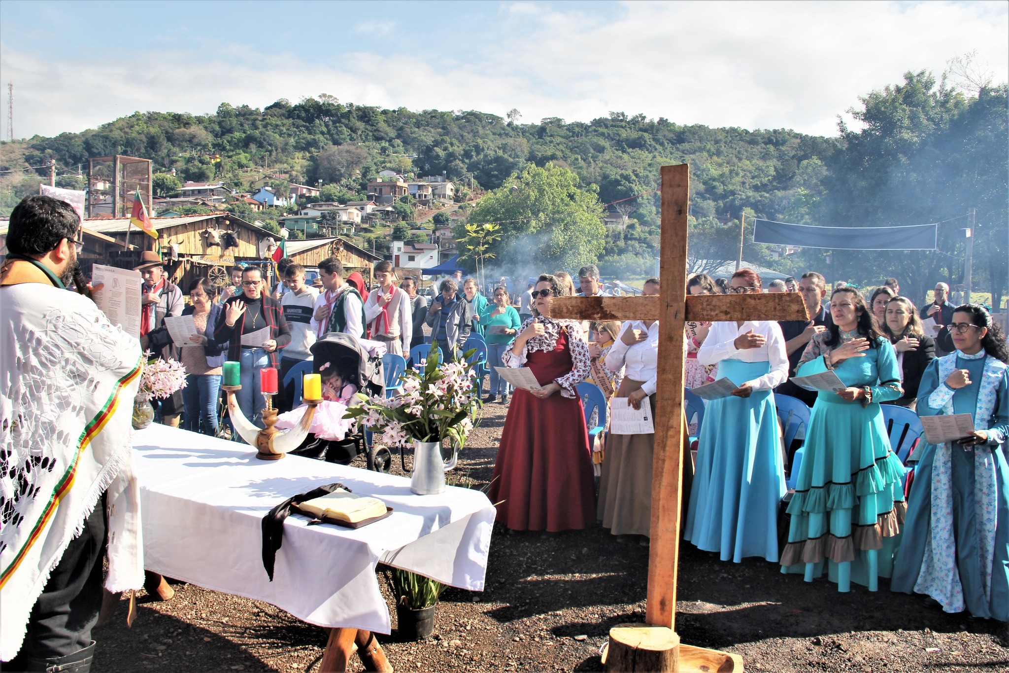 Missa Crioula do 20 de Setembro celebrou fé e tradicionalismo em Parobé