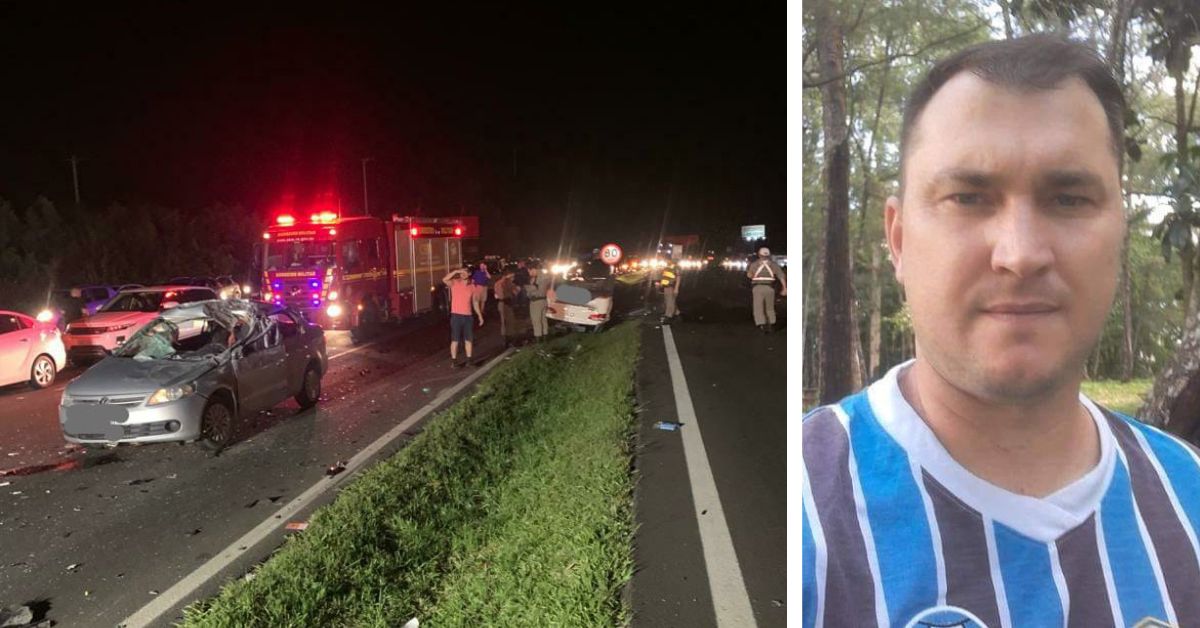 Identificada vítima fatal de colisão entre três veículos na ERS-239 em Parobé