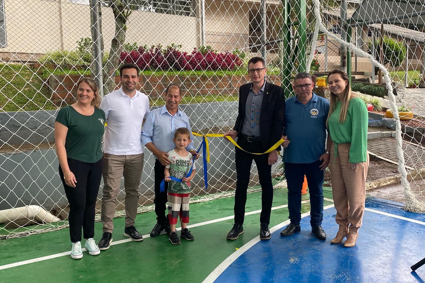 Igrejinha inaugura quadra poliesportiva na EMEF Lajeadinho