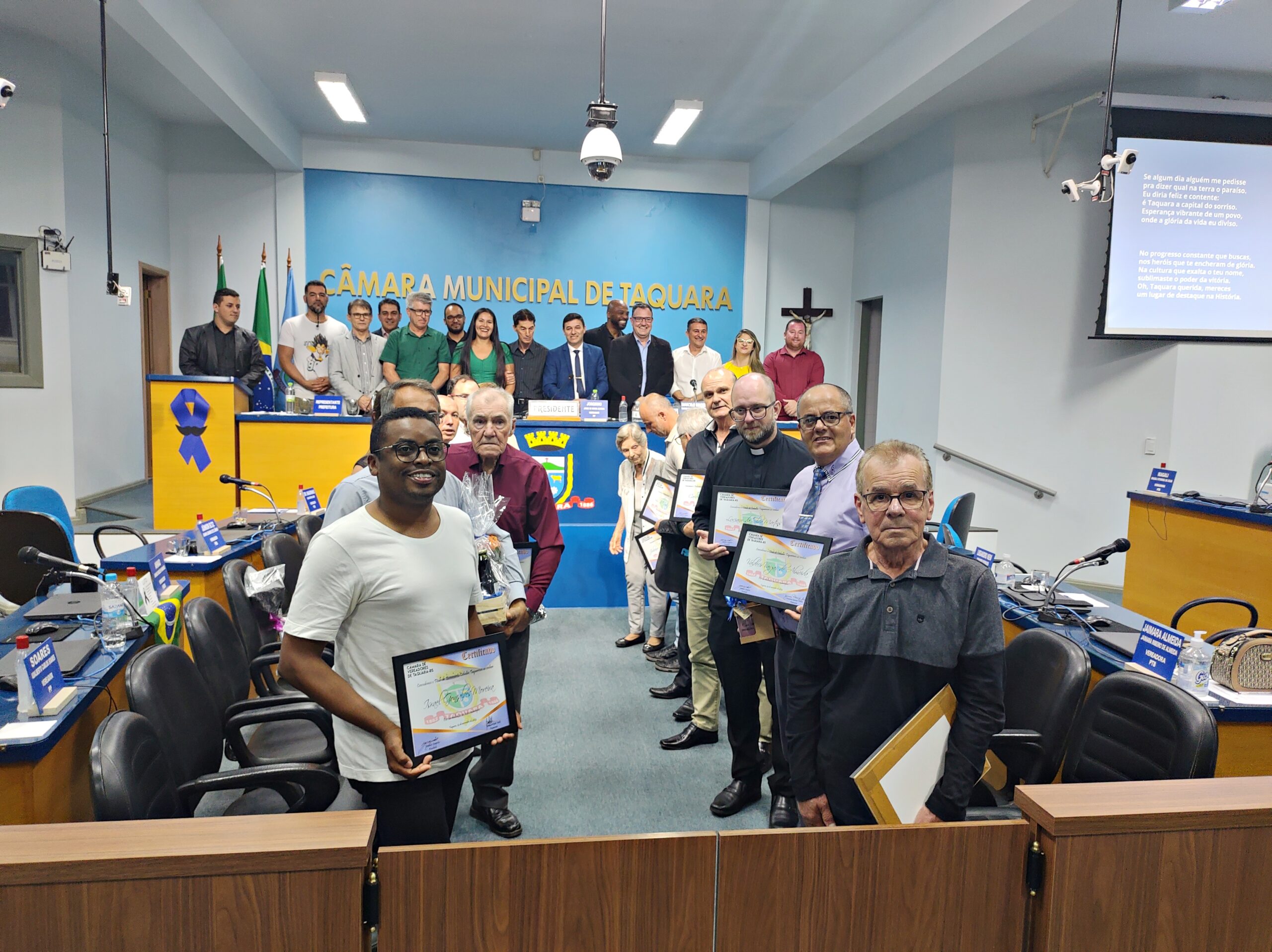 Vereadores de Taquara promovem a entrega dos títulos de Cidadão e Benemérito Cidadão Taquarense 2022